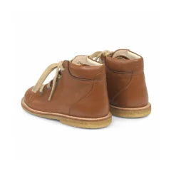Lace Up Starter Boots in Cognac by Angulus