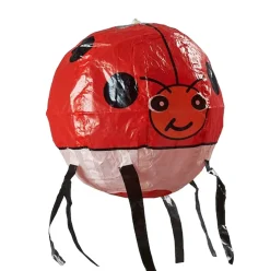 Ladybird Japanese Paper Balloon Greetings Card by Petra Boase
