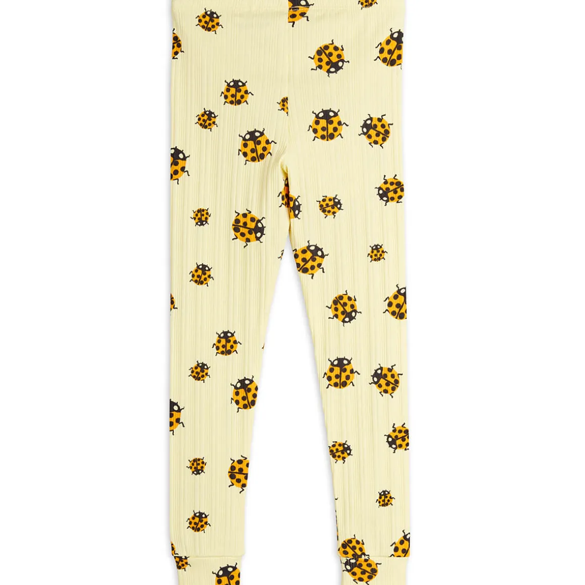 Ladybugs AOP Leggings in Yellow by Mini Rodini