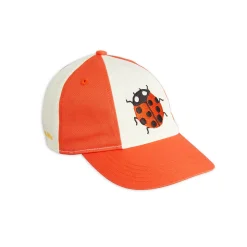 Ladybugs Embroidered Cap by Mini Rodini