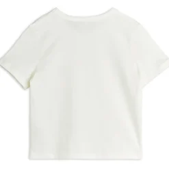 Ladybugs Embroidered T Shirt in Off White by Mini Rodini