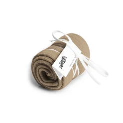 La Haute Ribbed Knee High Socks in Petite Taupe by Collegien