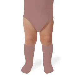 La Haute Ribbed Knee High Socks in Praline by Collegien