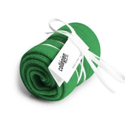 La Haute Ribbed Knee High Socks in Vert Jackpot by Collegien