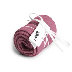 La Haute Ribbed Knee High Socks in Rose Bonbon by Collegien