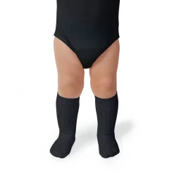 La Haute Ribbed Knee High Socks in Pierre de Volvic by Collegien