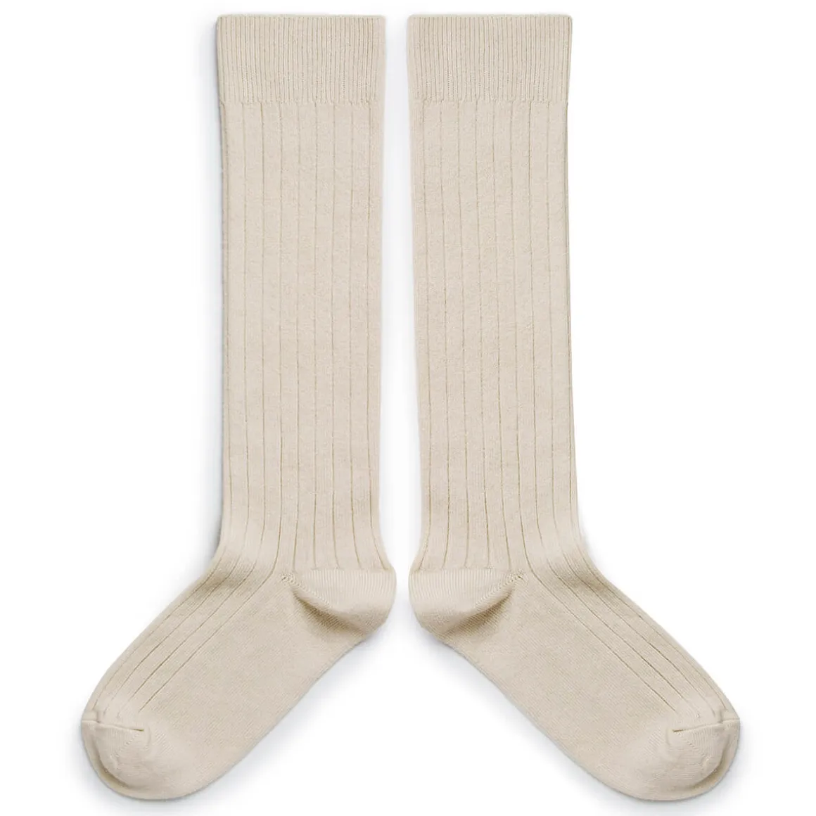 La Haute Ribbed Knee High Socks in Doux Agneaux by Collegien