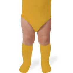 La Haute Ribbed Knee High Socks in Curcuma by Collegien
