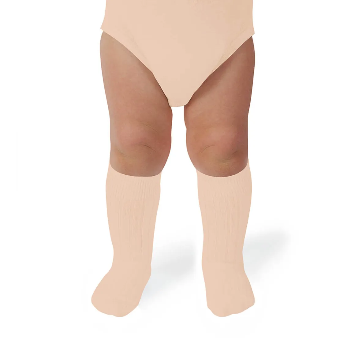 La Haute Ribbed Knee High Socks in Sorbet by Collegien