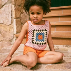 Lake House Vest in Parfait by Misha & Puff