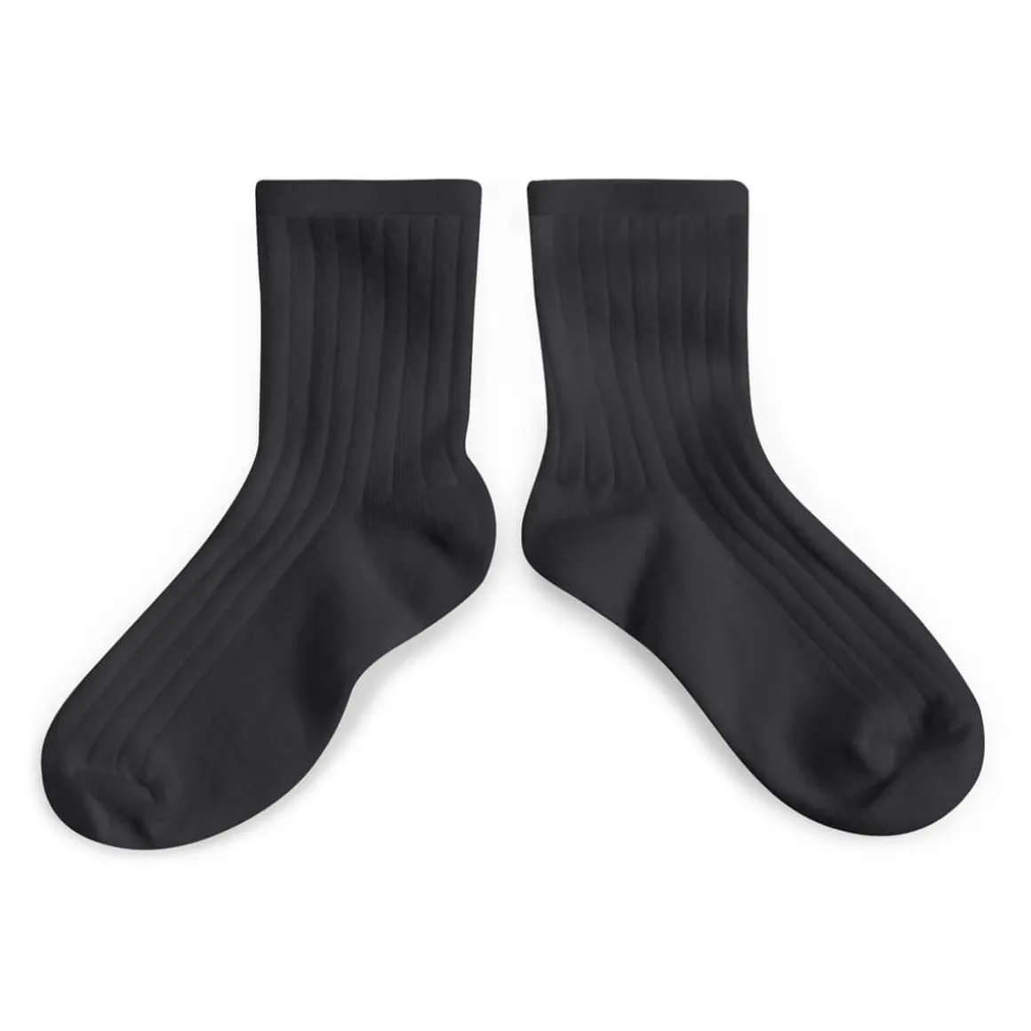 La Mini Ribbed Ankle Socks in Pierre De Volvic by Collegien