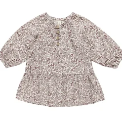 Lany Dress in Mauve Ditsy by Quincy Mae