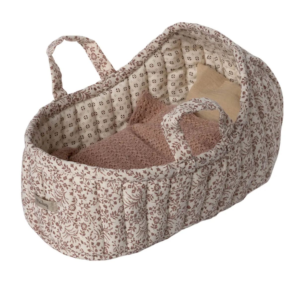 Large Carrycot in Off White (27cm) by Maileg