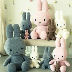 Large Corduroy Miffy in Grey (33cm) by Bon Ton Toys