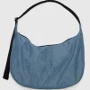 Large Nylon Crescent Bag in Digital Denim by Baggu