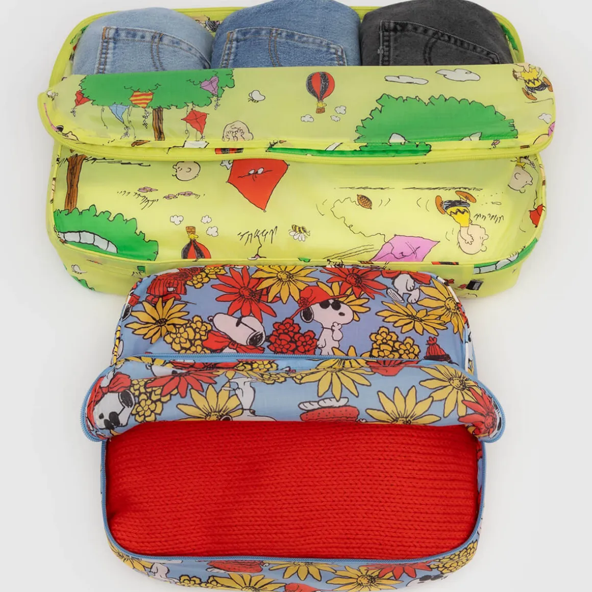 Large Packing Cube Set in Peanuts by Baggu