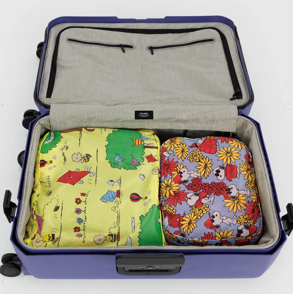 Large Packing Cube Set in Peanuts by Baggu