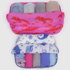 Large Packing Cube Set in Sea Creatures by Baggu