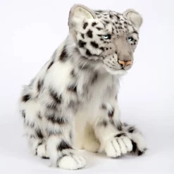Large Snow Leopard Cub Sitting (48cm) by Hansa