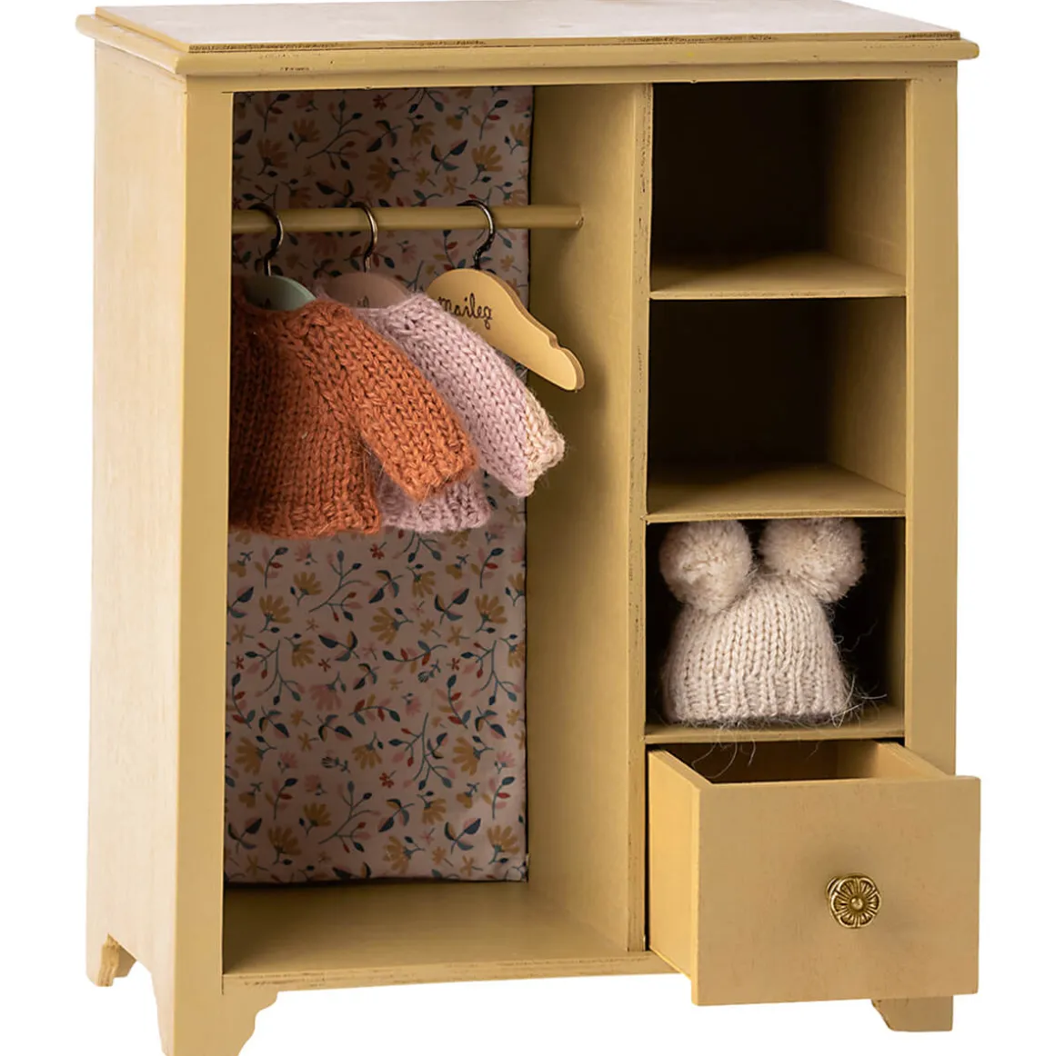 Large Wardrobe in Yellow by Maileg