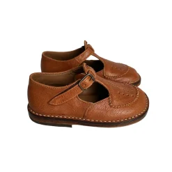 Laura Perforated Sandals in Cuoio Brown by PèPè