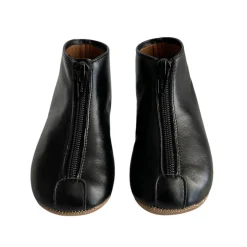 Leather Booties in Black by PèPè