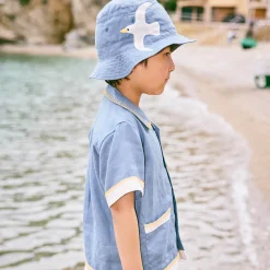 Leon Top in Blueslate by Misha & Puff