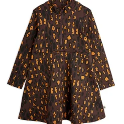Leopard AOP Brushed Long Sleeve Dress by Mini Rodini