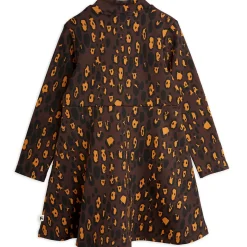 Leopard AOP Brushed Long Sleeve Dress by Mini Rodini