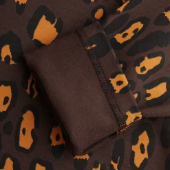 Leopard AOP Brushed Long Sleeve Tee by Mini Rodini