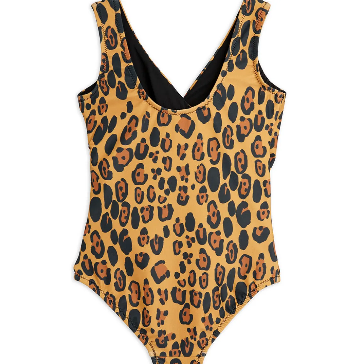 Leopard AOP Overlap Swimsuit by Mini Rodini - Last One In Stock - 92/98 (2-3 Years)