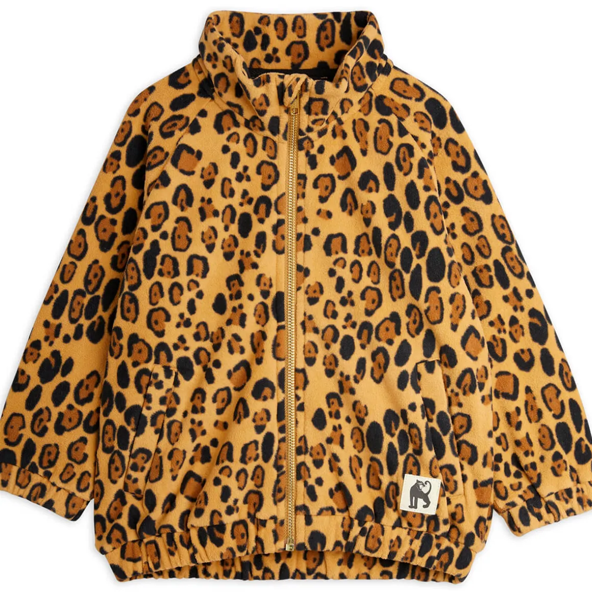 Leopard Fleece Jacket by Mini Rodini
