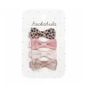 Leopard Mini Bow Hair Clips by Rockahula