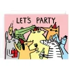 Let's Party Greetings Card by Alice Bowsher for Wrap