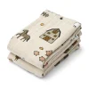 Lewis Muslin Cloths in Farm / Sandy by Liewood (2 Pack)