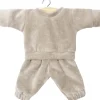 Liam Sweatshirt Outfit (34cm Doll) in Pearl Grey Velour by Minikane