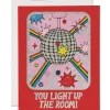 Light Up the Room Friendship Greetings Card by Red Cap Cards