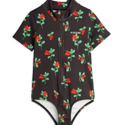 Lingonberries AOP Short Sleeved Swimsuit by Mini Rodini
