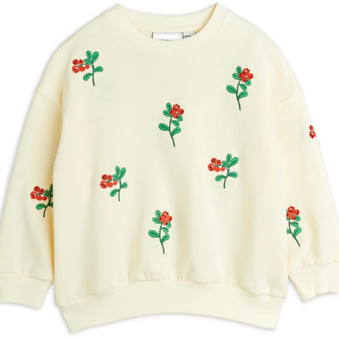 Lingonberries AOP Sweatshirt in Off White by Mini Rodini