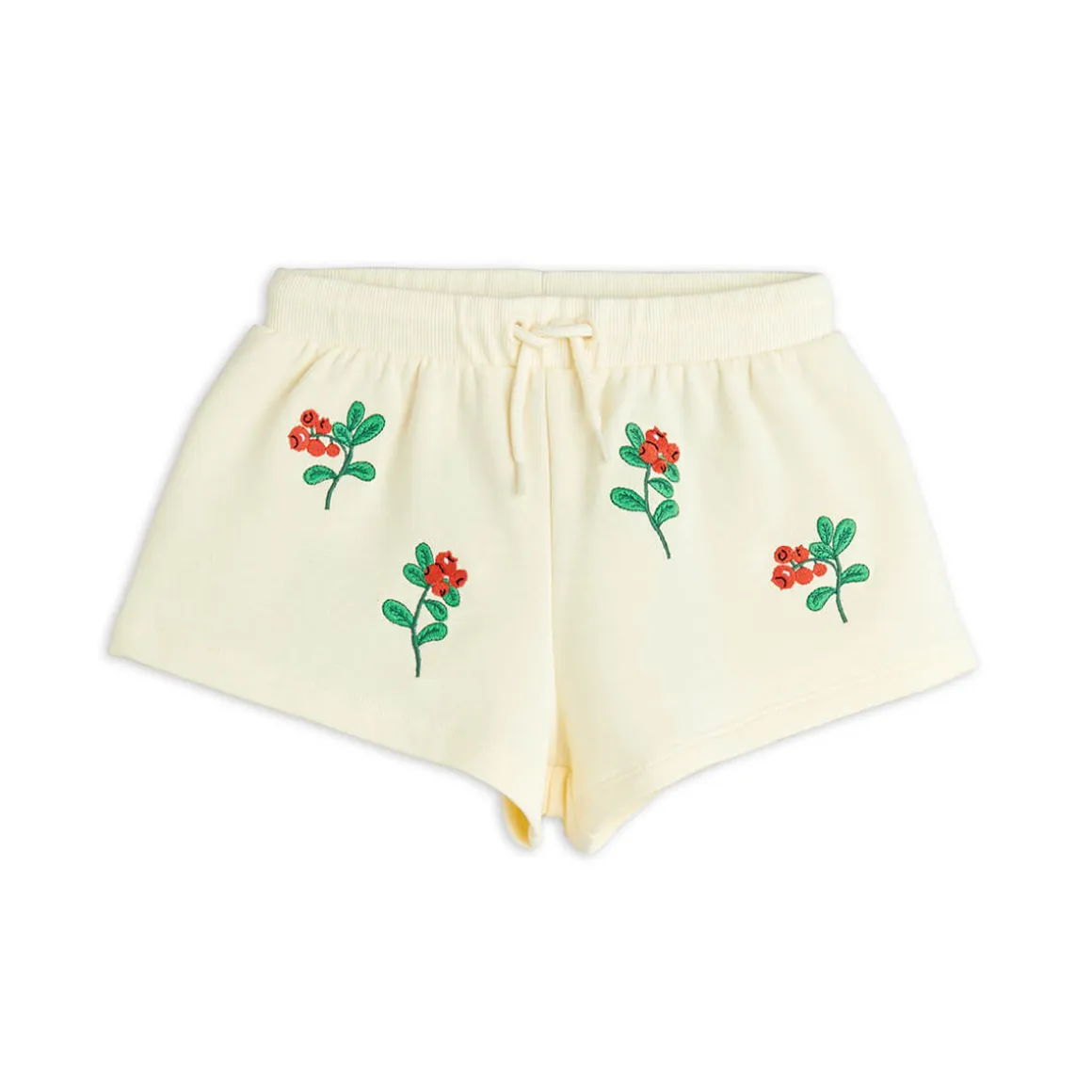 Lingonberries AOP Sweatshorts in Off White by Mini Rodini