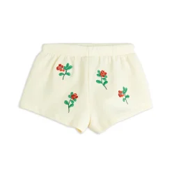 Lingonberries AOP Sweatshorts in Off White by Mini Rodini