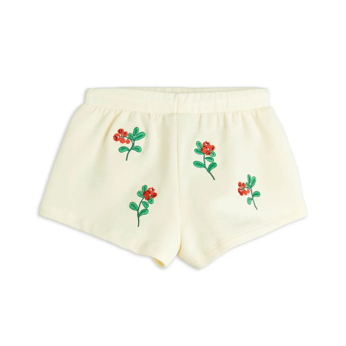 Lingonberries AOP Sweatshorts in Off White by Mini Rodini