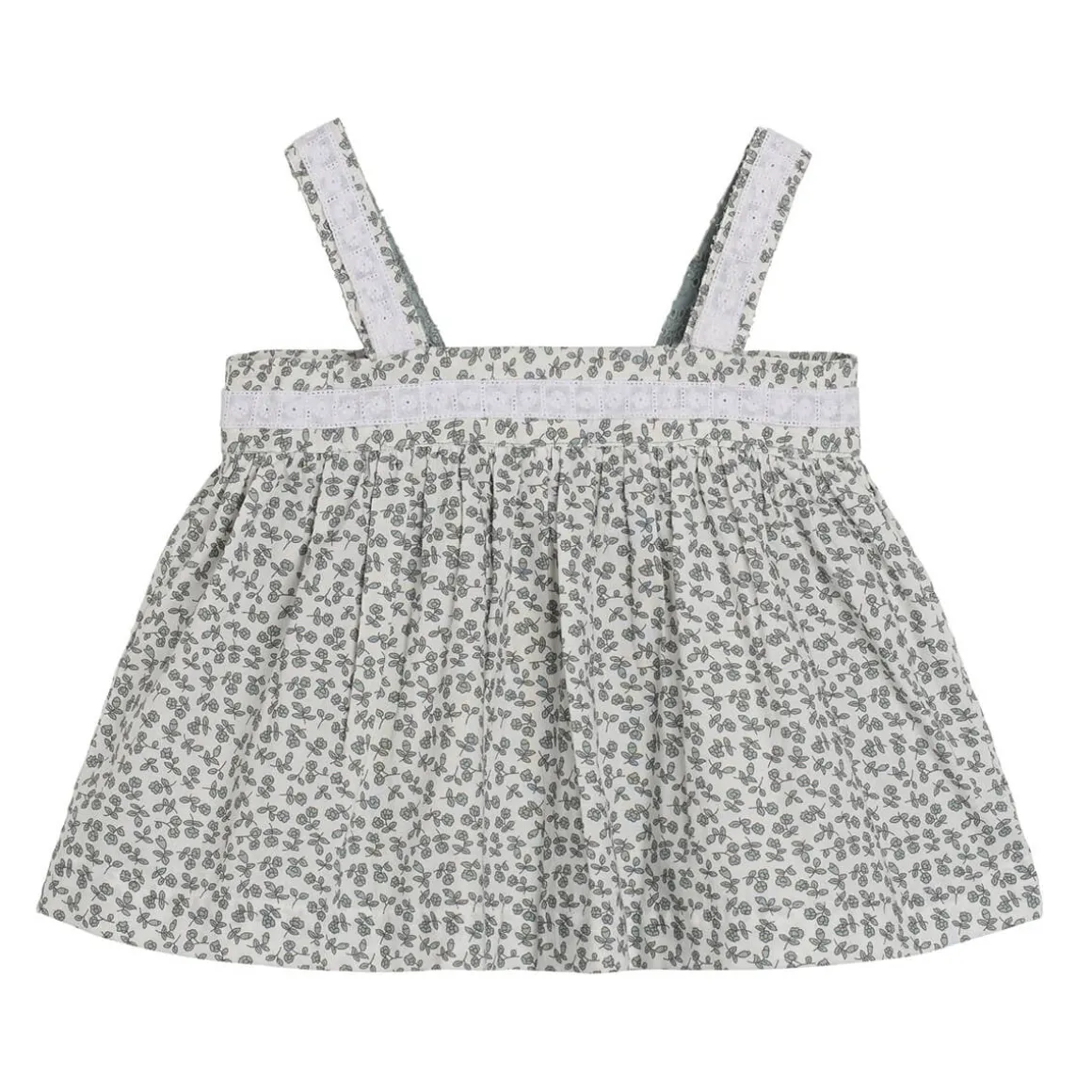 Lissy Baby Sun Top in Porcelain Floral by Little Cotton Clothes - Last Ones In Stock - 12-24 Months