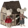 Little Brother and Sister Winter Mice Twins by Maileg