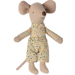 Little Brother Mouse in a Matchbox (Polka Dot Shirt and Trousers) by Maileg