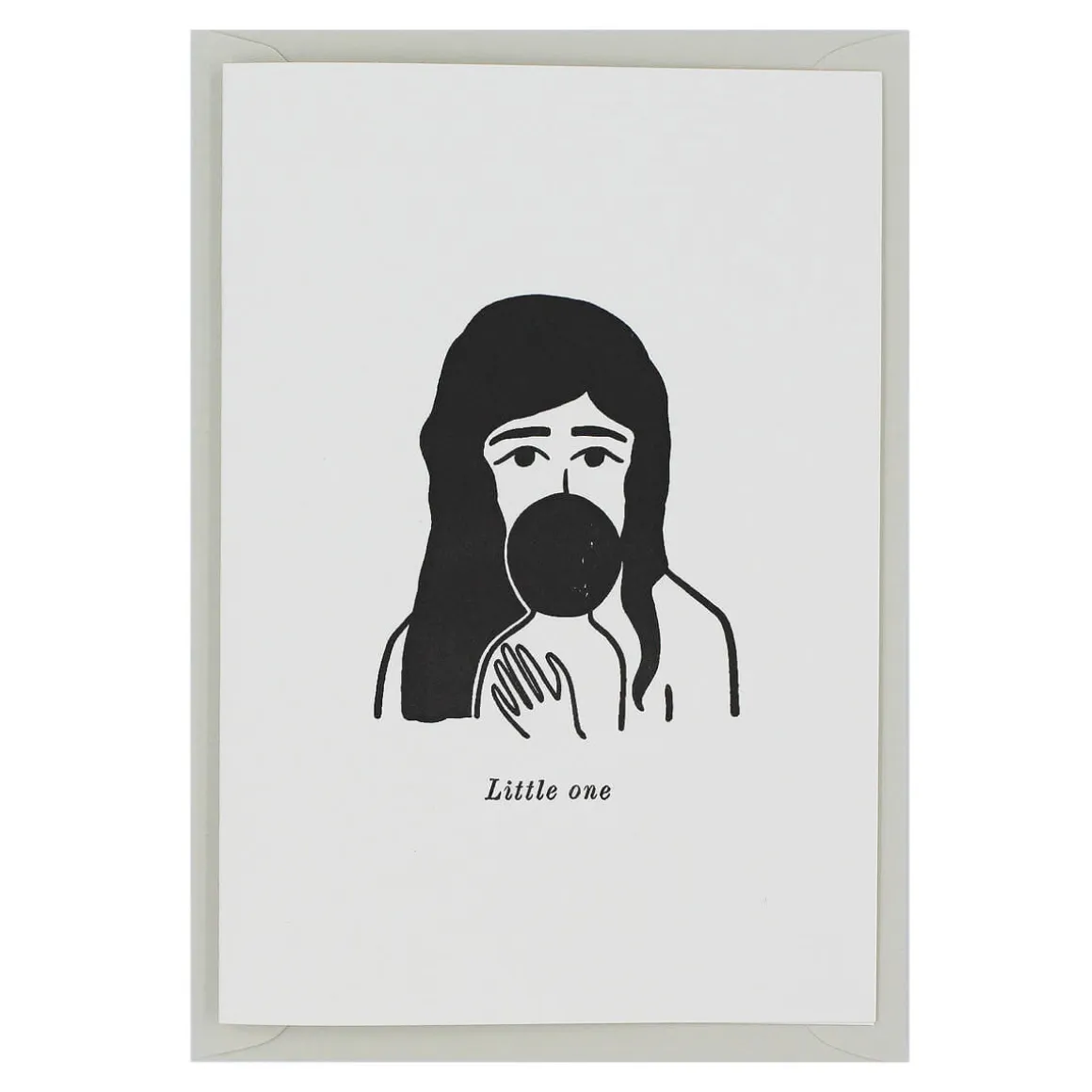 Little One Greetings Card by Artcadia