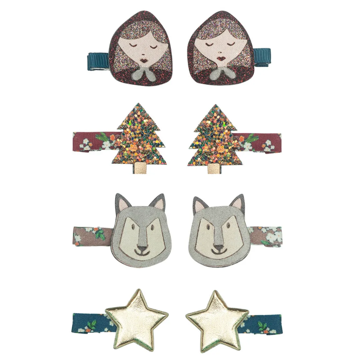Little Red Riding Hood Mini Hair Clips by Mimi & Lula