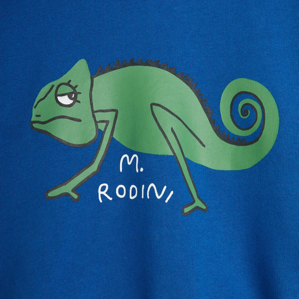 Lizard Sweatshirt in Blue by Mini Rodini
