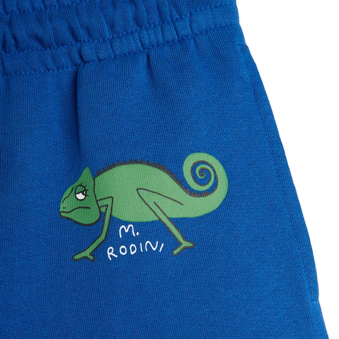 Lizard Sweatshorts in Blue by Mini Rodini