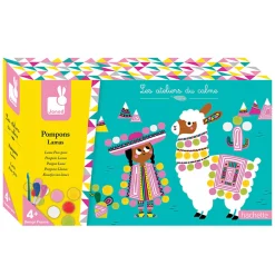 Llama Pom Poms Craft Kit by Janod